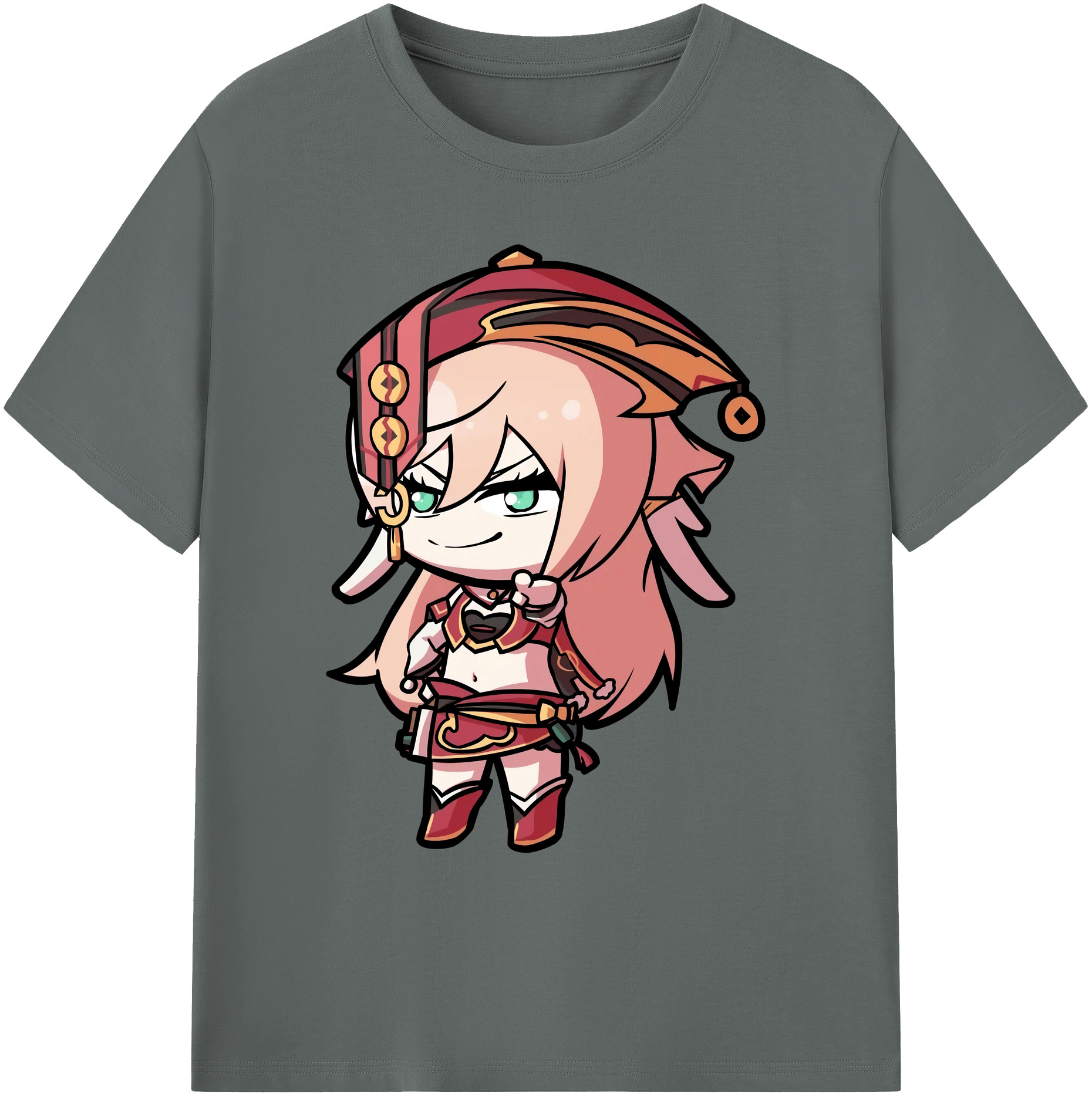 げんし神 ヤンフェイ genshin Yanfei 綿100％ メンズ半袖Tシャツ｜肌触りやわらか＆通気性